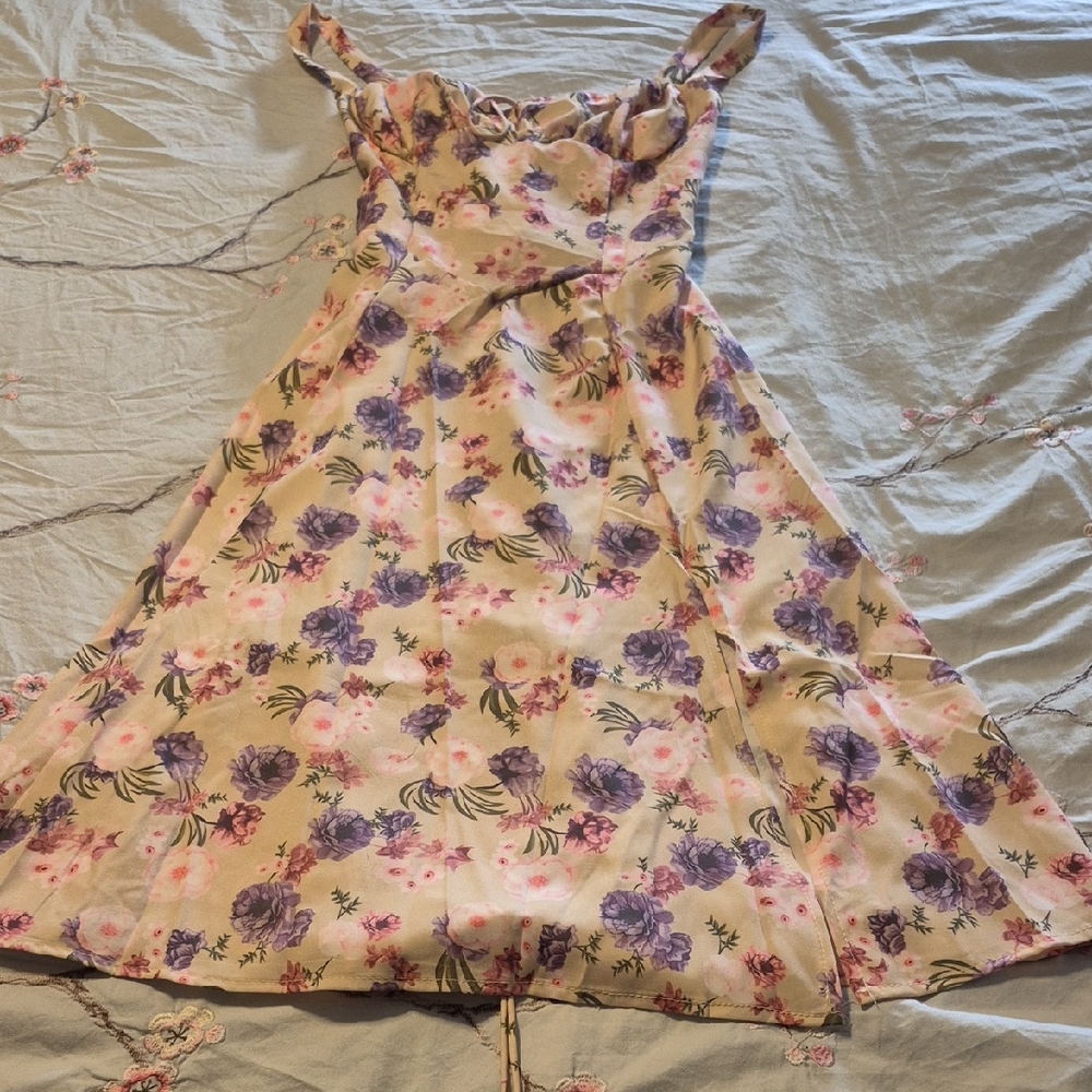 Floral Off-Shoulder Dress